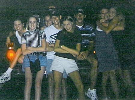 Group in back of Shannon Gordon's Truck