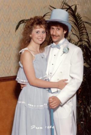 Diana Barz and Dino Manzella 1984 Prom