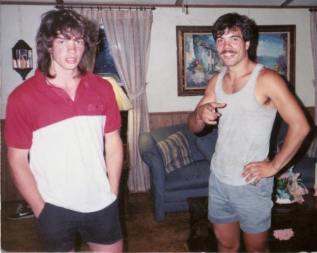 1990 my longhair brother david and me