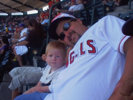 My hubby and son, "Angels fans"