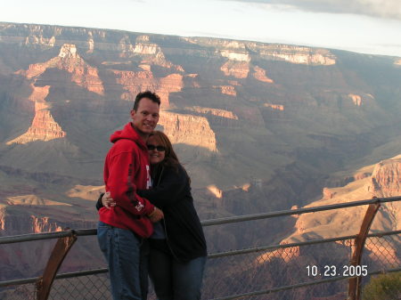 Mikel & Me on Honeymoon at the Garnd Caynon