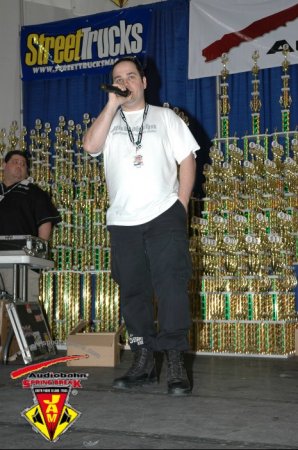 On stage in South Padre, Spring Break 2005