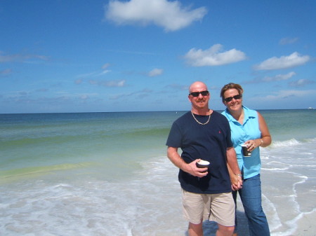 Me and my wife on the beach in Sarasota