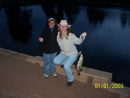 With my son "Best Fishin' Partner in The World"
