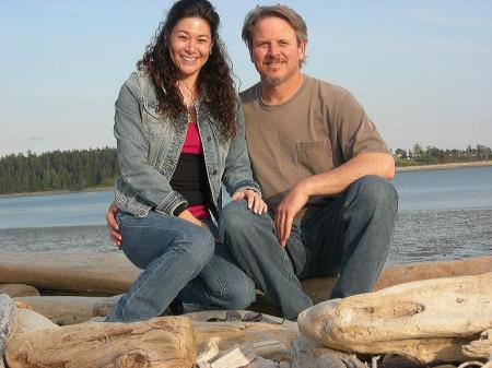 My GF and me at the beach on Whidbey Island