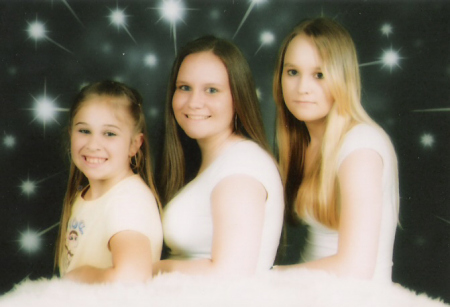 My daughter Jess in the middle and niece Courtney the one to the right and A friend on the left