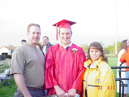 At my oldest step son's graduation in Michigan '03.