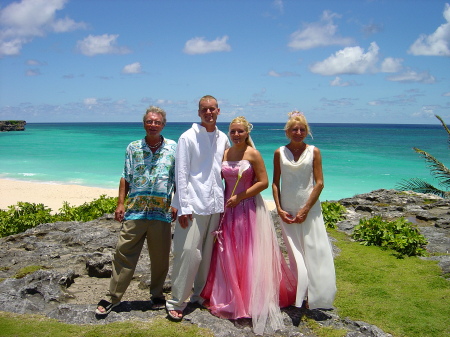 our wedding in barbados