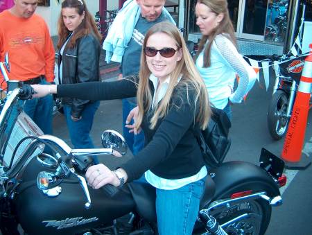 Me on a Harley at Street Vibrations in Reno, 2005