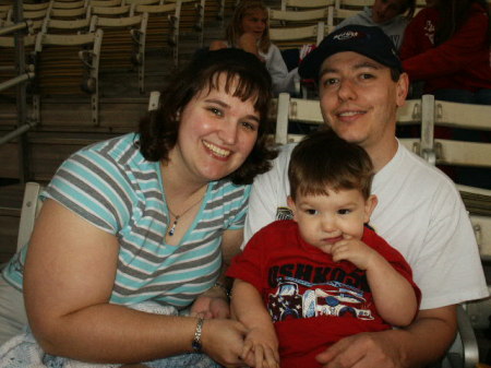 The family at our first Sliders game