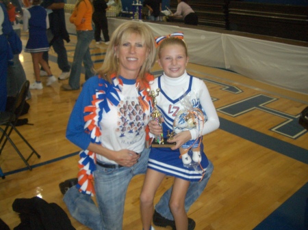 Jaime 9yrs old Cheerleading 1st  place at Competition