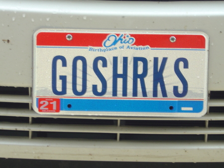 My Ohio License Plate.... GO SHARKS!!