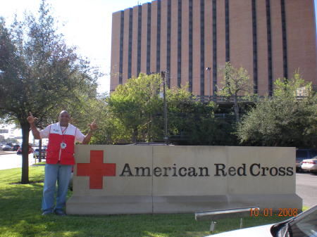 Guns Up!! Me at H-town's, Red Cross Office's..