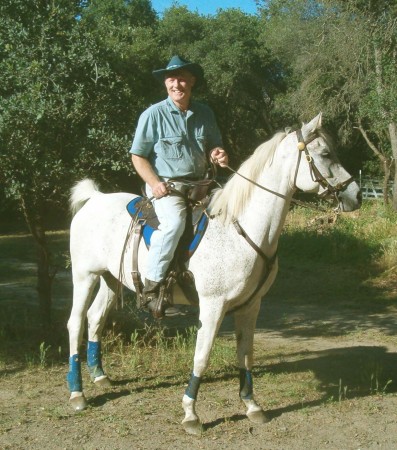 June 2005 on my Arabian horse at Granite Bay stables
