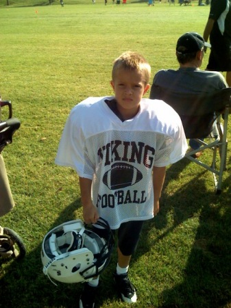 Jacob at football practice