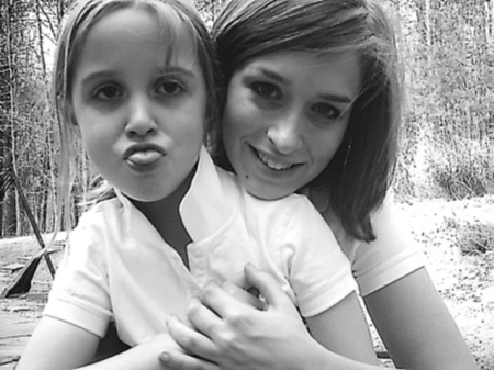 Savannah and Alexis - April 2006