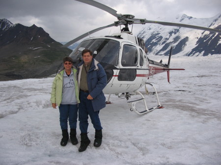 Bonnie and Ron on a Glacier