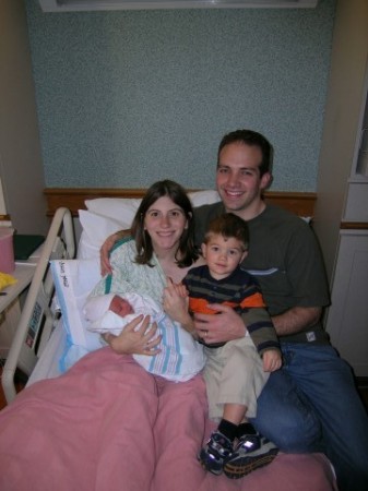 Stepson Eric, his wife Katie, and sons Mathew and Jonathon