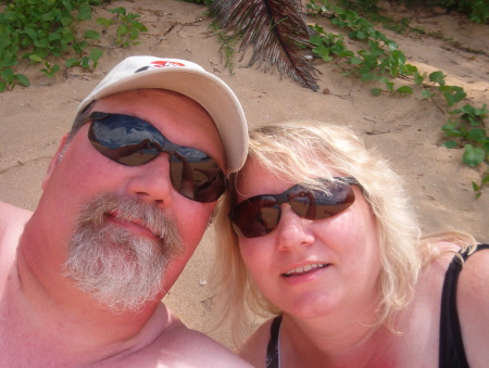 Me and my honey on the beach