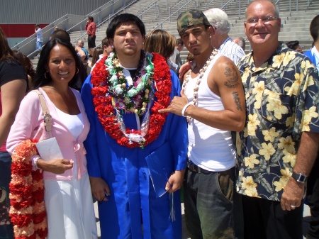 Our Sons at the youngest's graduation