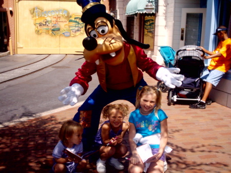 The Girls' first trip to Disneyland 2005