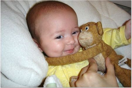 Millie with Monkey