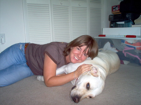 Becky with dog Jake