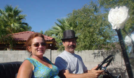 Me and my cousin in his Model T