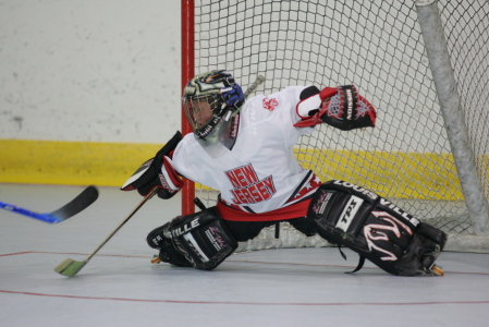 Danny makig a save at State Wars