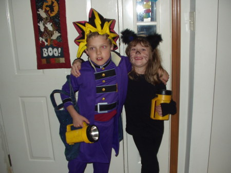 Trevor and Ally at Halloween