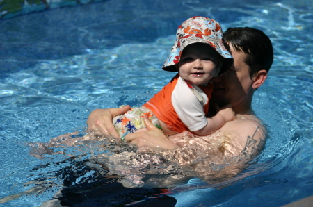 Dylan Swimming in Kona