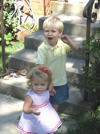 My youngest - Nicholas (3.5) and Lea (1.5)
