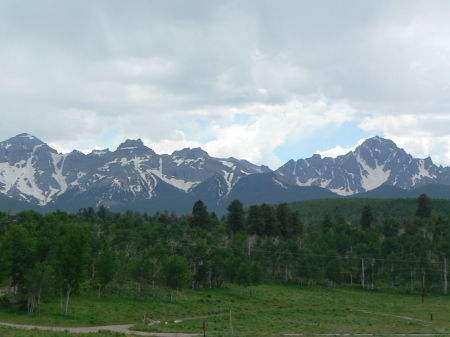 San Juan Range - view from area around cabin.