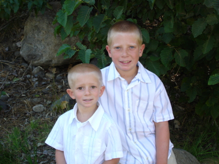 My sons, Tanner and Parker