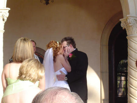 Kissing the bride