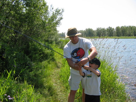 fishing on the Bow