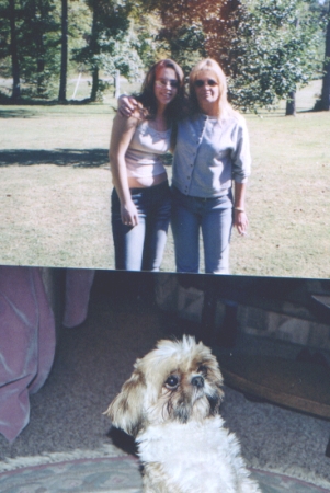 My daughter I never had and me in Virginia and my dog Tobee