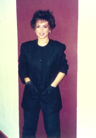 Me in my modeling days before a fashion show 1985