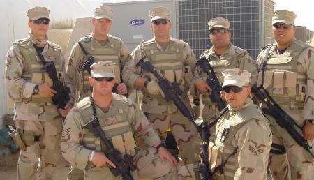 My Hubby in Iraq 3/06....he is second from the right in the back....