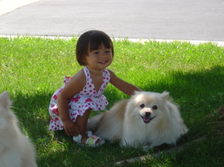 marina w/ her puppy