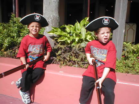 my 2 little pirates..