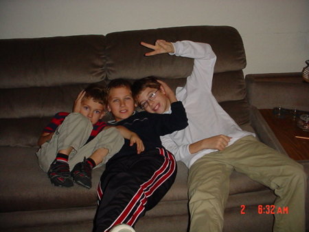 My grandsons, Tyler, Zack, and Bren.