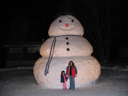 Giant snowman