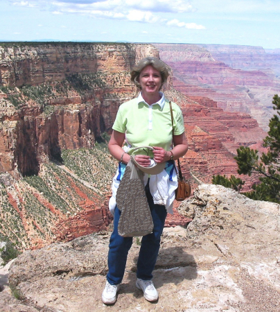 Ann at Grand Canyon 2005