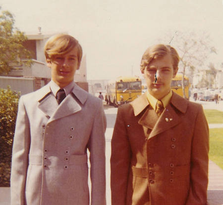 1970 Sun Valley Jr. High Graduation Me & Guy Stokes