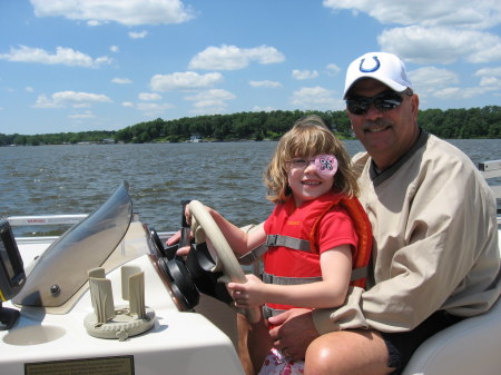 Birthday boating with Karolyn