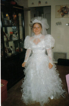 My only daughter on her wedding day