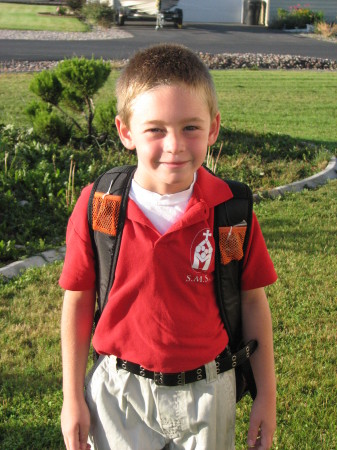 Braden - 1st day of school - 2nd grade