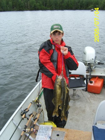 Mark Ryans Anderson walleye catch in Canada