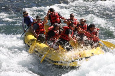 white water rafting on the american river